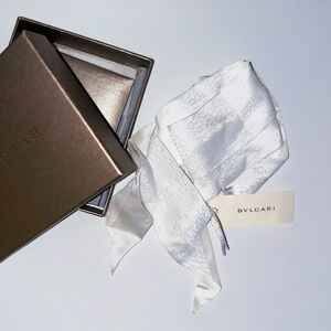 Bvlgari Bridal White Love Satin Belt Sash *NWT*